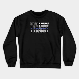 TYRRANY Blue Line Flag Crewneck Sweatshirt